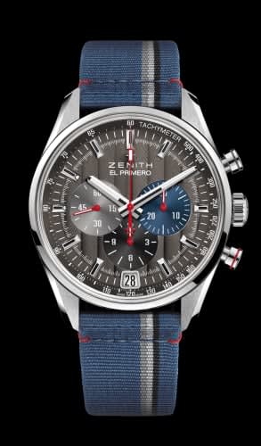 Zenith El Primero Chronomaster 42 Stainless Steel / Anthracite / Fabric / Classic Cars