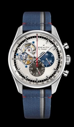 Zenith El Primero Chronomaster Open Stainless Steel / Silver 1969 / Fabric
