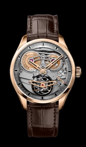 Zenith El Primero Chronomaster Tourbillon 45 Rose Gold / Skeleton / Alligator