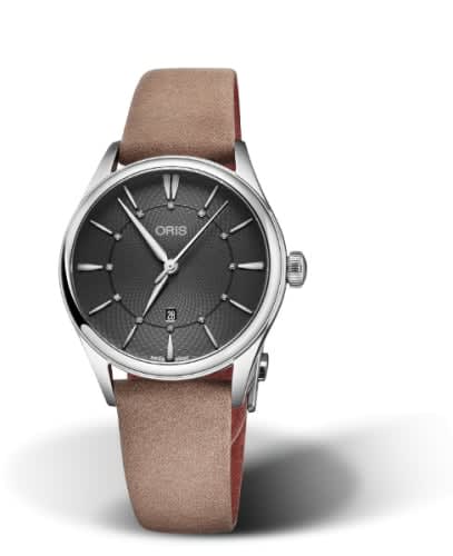 Oris Artelier Date Diamonds 33 Stainless Steel / Grey