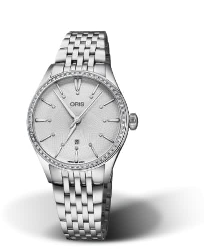 Oris Artelier Date Diamonds 33 Stainless Steel - Diamond / Silver / Bracelet