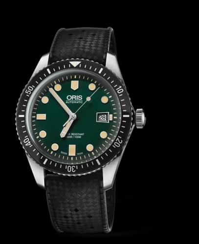 Oris Divers Sixty-Five 42 Stainless Steel / Green / Rubber