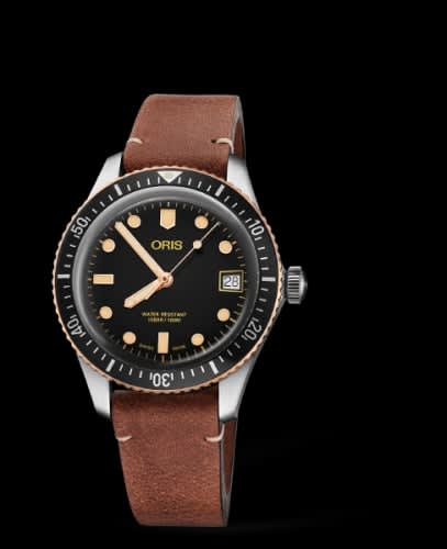 Oris Divers Sixty-Five 36 Stainless Steel / Bronze / Black / Calf