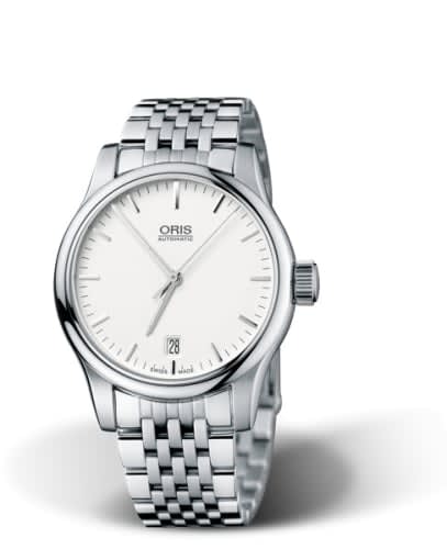 Oris Classic Date 37 Stainless Steel / Silver / Bracelet