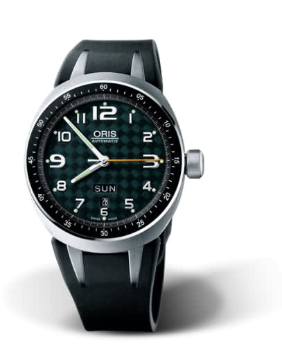 Oris TT3 Day Date Titanium / Green / Rubber