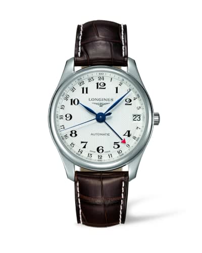 Longines Master Collection 42 24h Stainless Steel / Silver-Arabic / Alligator