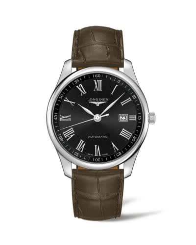 Longines Master Collection 42 Date Stainless Steel / Black - Roman