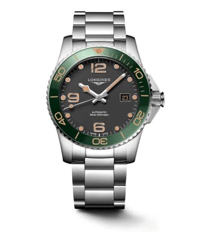 Longines HydroConquest 41 Automatic Stainless Steel / Matte Black / Bracelet