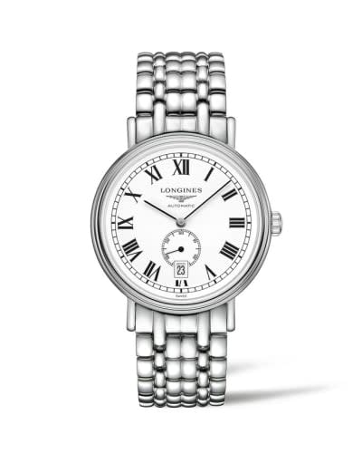 Longines Presence 40 Small Seconds Stainless Steel / White - Roman / Bracelet