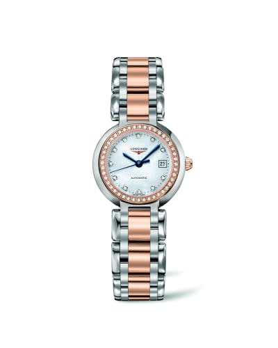 Longines PrimaLuna Automatic 26.5 Two Tone Pink Diamond MOP