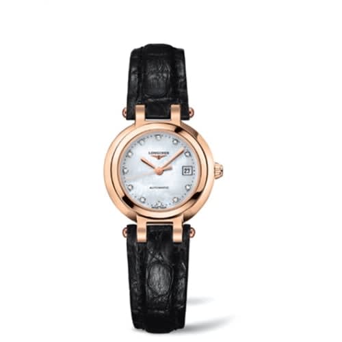 Longines PrimaLuna Automatic 26.5 Pink Gold Leather MOP