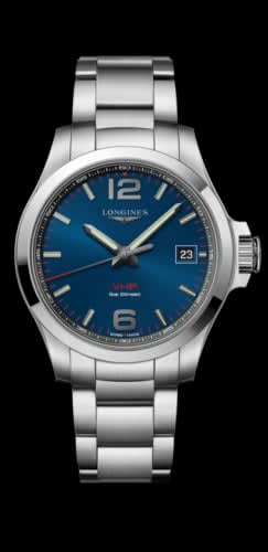 Longines Conquest V.H.P. 41 Stainless Steel / Blue / Bracelet
