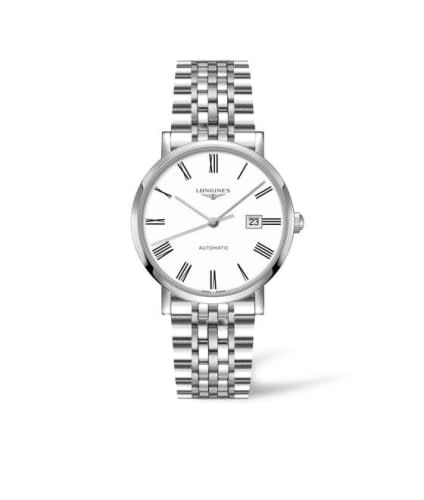 Longines Elegant Collection Automatic 41 Stainless Steel / White - Roman / Bracelet