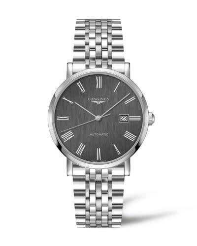 Longines Elegant Collection Automatic 41 Stainless Steel / Anthracite - Roman / Bracelet