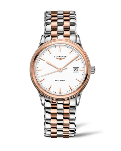 Longines Flagship 40 Stainless Steel - Pink Gold / White / Bracelet
