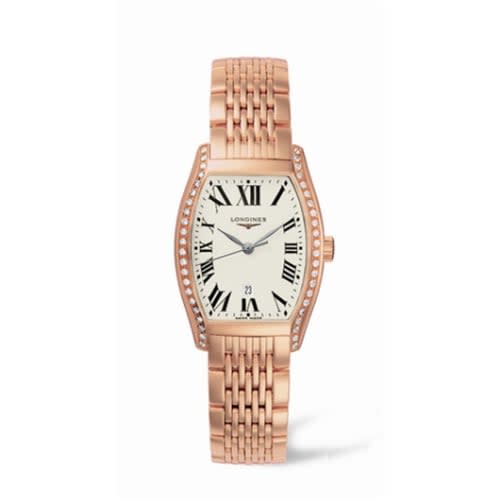 Longines Evidenza 26 Quartz Pink Gold Diamonds