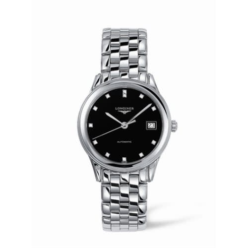 Longines Flagship 35.6 Automatic Stainless Steel Black Diamond