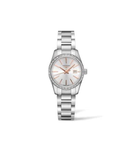 Longines Conquest Classic Quartz 29.5 Stainless Steel - Diamond / Silver