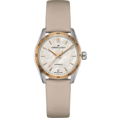 Hamilton Jazzmaster Performer Auto 34 Stainless Steel - Rose Gold / MOP