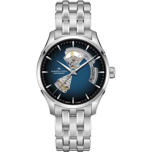 Hamilton Jazzmaster Open Heart 40 Stainless Steel / Blue Gradient / Bracelet