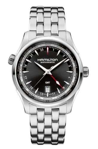 Hamilton Jazzmaster GMT 42mm Black Dial Bracelet