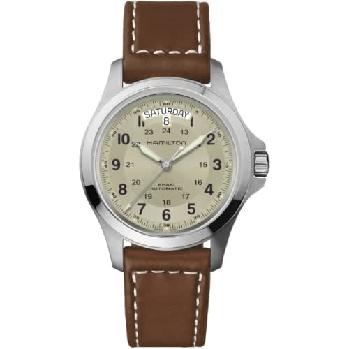 Hamilton Khaki Field King Auto 40 Stainless Steel / Beige