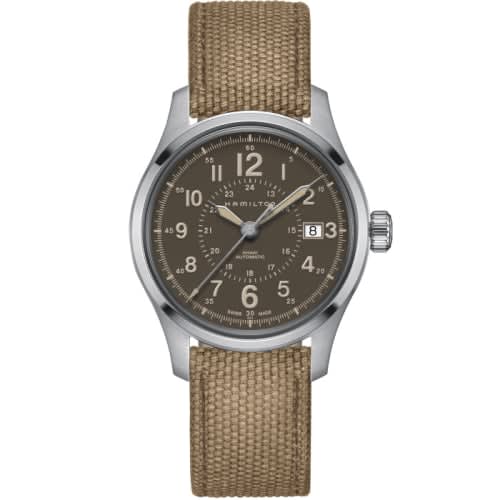 Hamilton Khaki Field Auto 40 Stainless Steel / Brown