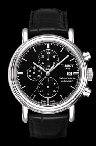 Tissot Carson Chronograph Automatic 42 Stainless Steel / Black / Strap