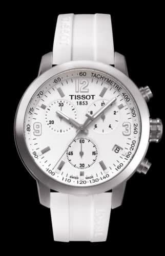 Tissot PRC 200 Quartz Chronograph White Rubber