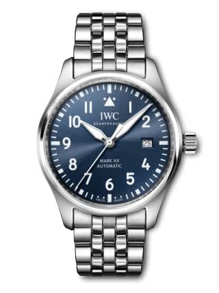 IWC Schaffhausen Pilot's Watch Mark XX Stainless Steel / Blue / Bracelet