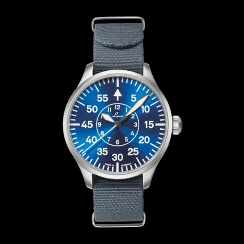 Laco Pilot Watch Original Aachen Blaue Stunde Stainless Steel / Blue