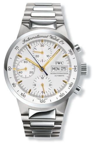 IWC Schaffhausen GST Chronograph Automatic Stainless Steel / Silver / English