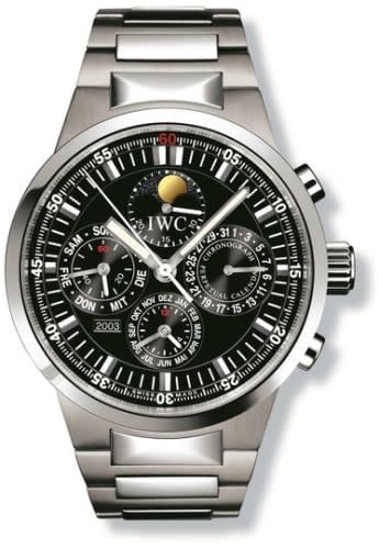 IWC Schaffhausen GST Perpetual Calendar Stainless Steel / Black / French