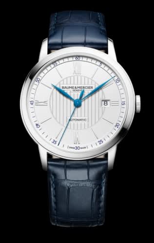 Baume & Mercier Classima Executives Automatic 42 Stainless Steel / Silver / Alligator