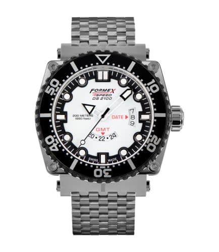 Formex Diver Quartz GMT White / Bracelet