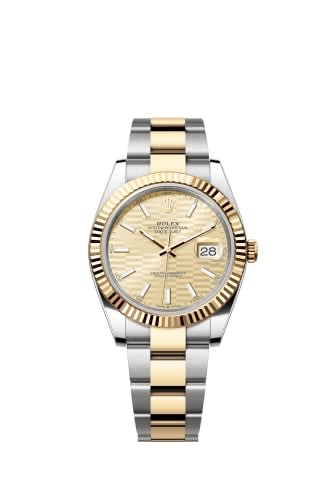 Rolex Datejust 41 Rolesor Yellow Fluted / Oyster / Champagne - Fluted