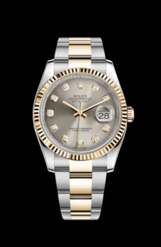Rolex Datejust 36 Rolesor Yellow Fluted / Oyster / Steel Diamonds
