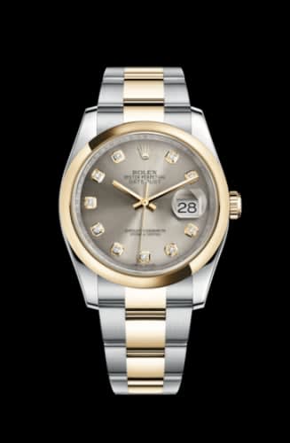 Rolex Datejust 36 Rolesor Yellow Domed / Oyster / Steel Diamonds