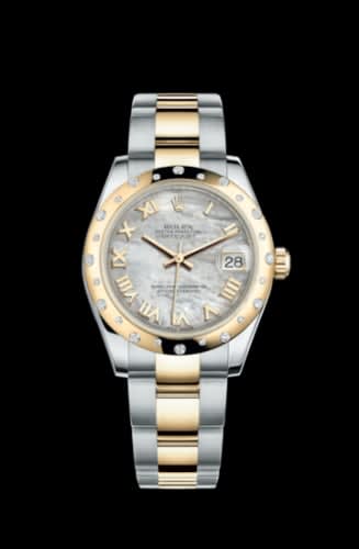 Rolex Datejust 31 Rolesor Yellow Domed Diamond / Oyster / MOP Roman