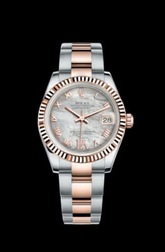 Rolex Datejust 31 Rolesor Everose Fluted / Oyster / MOP Roman