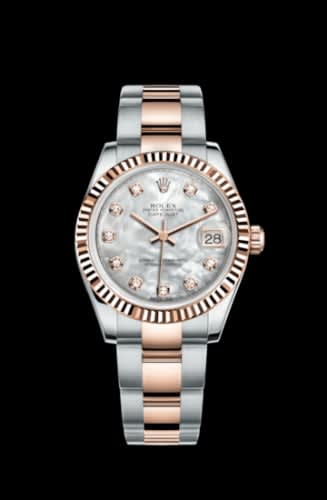 Rolex Datejust 31 Rolesor Everose Fluted / Oyster / MOP