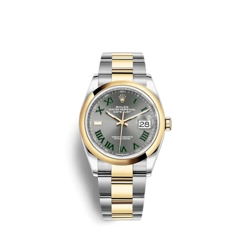 Rolex Datejust 36 Stainless Steel / Yellow Gold / Smooth / Slate Roman / Oyster