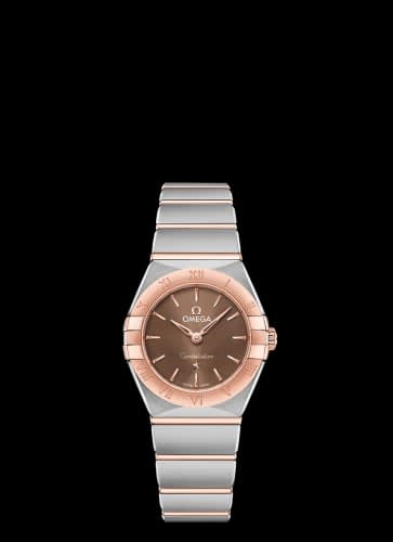 Omega Constellation Manhattan 25 Quartz Stainless Steel / Sedna Gold / Brown