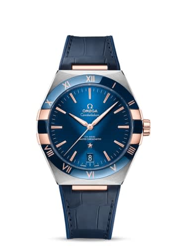 Omega Constellation Master Chronometer 41 Stainless Steel / Sedna Gold / Ceramic / Blue