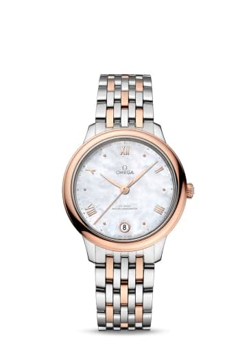 Omega De Ville Master Chronometer 34 Stainless Steel - Sedna Gold / MOP / Bracelet