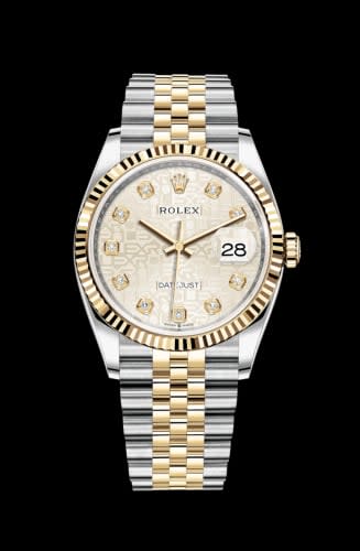 Rolex Datejust 36 Stainless Steel / Yellow Gold / Fluted / Silver Computer / Jubilee