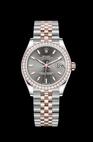 Rolex Datejust 31 Stainless Steel/ Rose Gold / Diamond / Grey / Jubilee