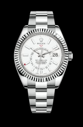 Rolex Sky-Dweller Stainless Steel / White Gold / White