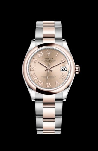 Rolex Datejust 31 Stainless Steel / Rose Gold / Domed / Rose - Roman / Oyster