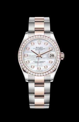 Rolex Datejust 31 Stainless Steel/ Rose Gold / Diamond / MOP / Oyster